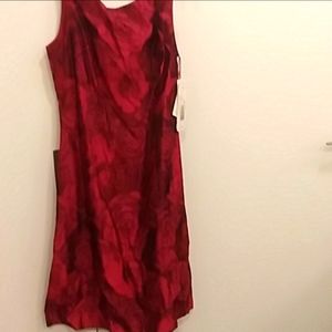 Escada gorgeous dress with red rose design